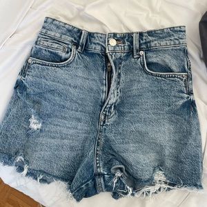 Denim shorts